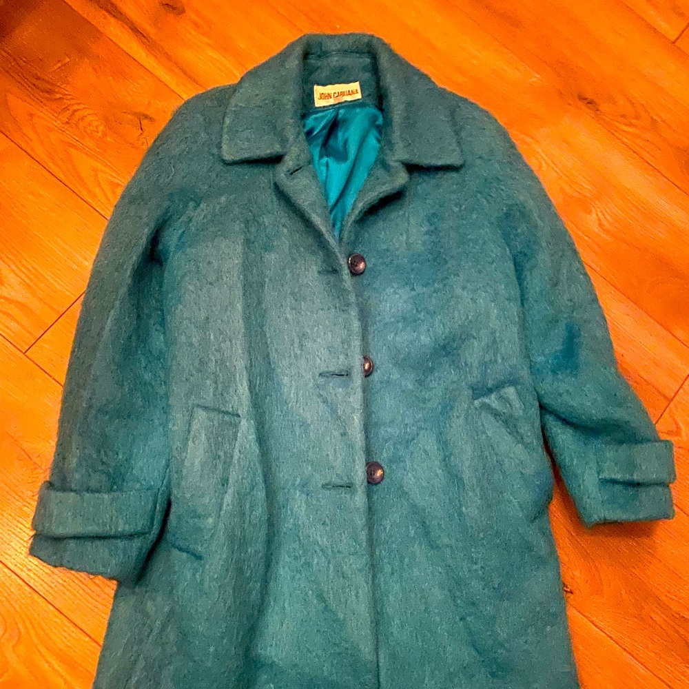 Beautiful Teal wool blend coat
